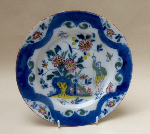 English Delftware polychrome Plate