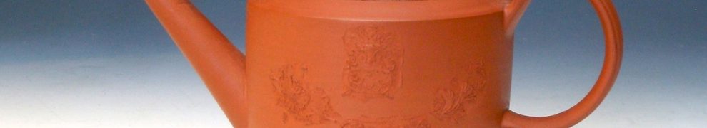 Red Stoneware Teapot