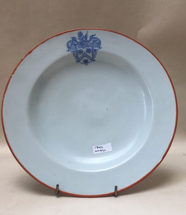 Dated Armorial Delft Plate